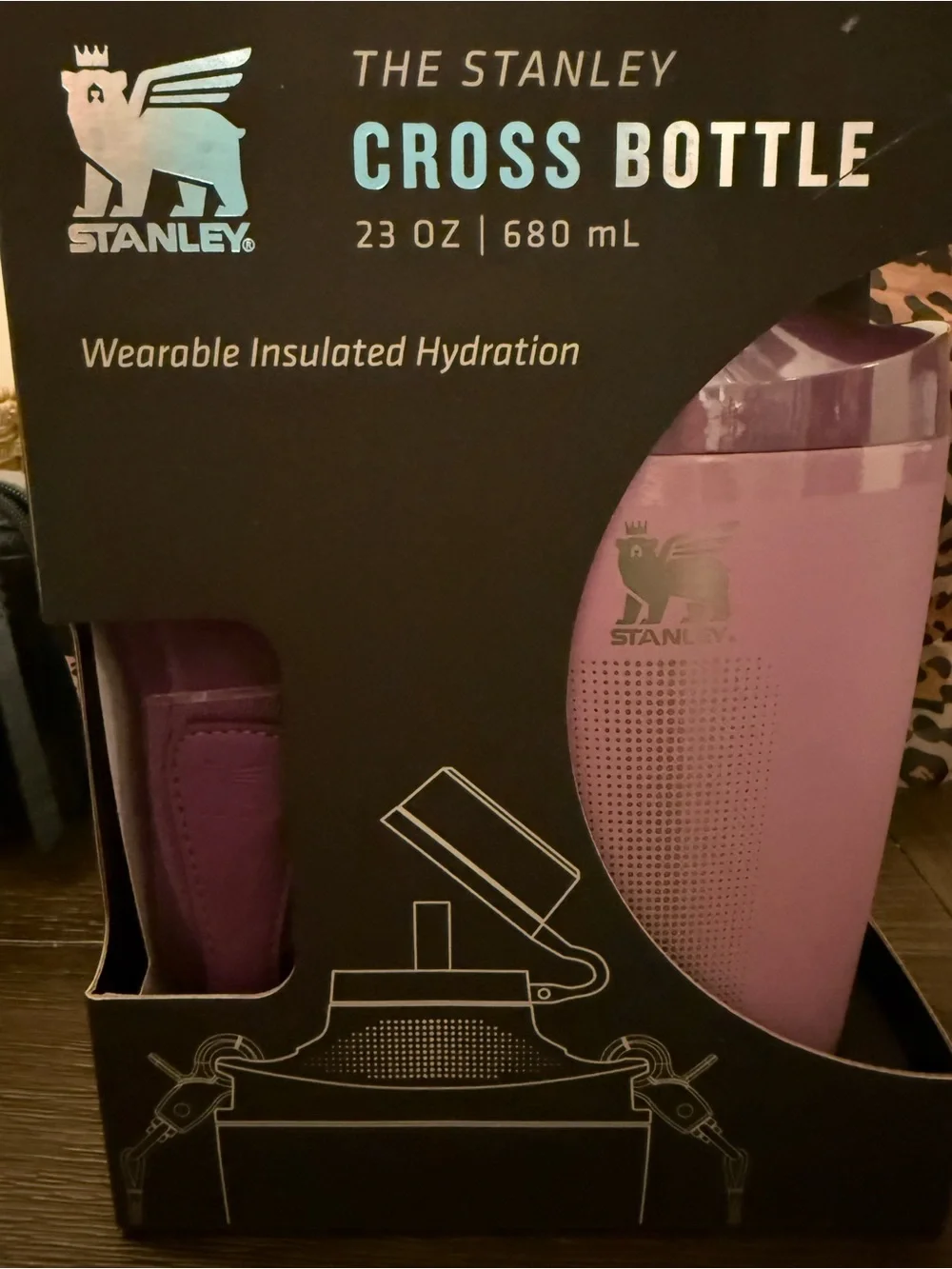 Stanley Purple Cross Bottle Insulated Water Bottle